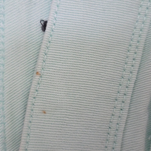 Y2K Delia's | Mint Green Capri Taylor Fit Jeans Juniors Size 3/4 - Picture 6 of 7